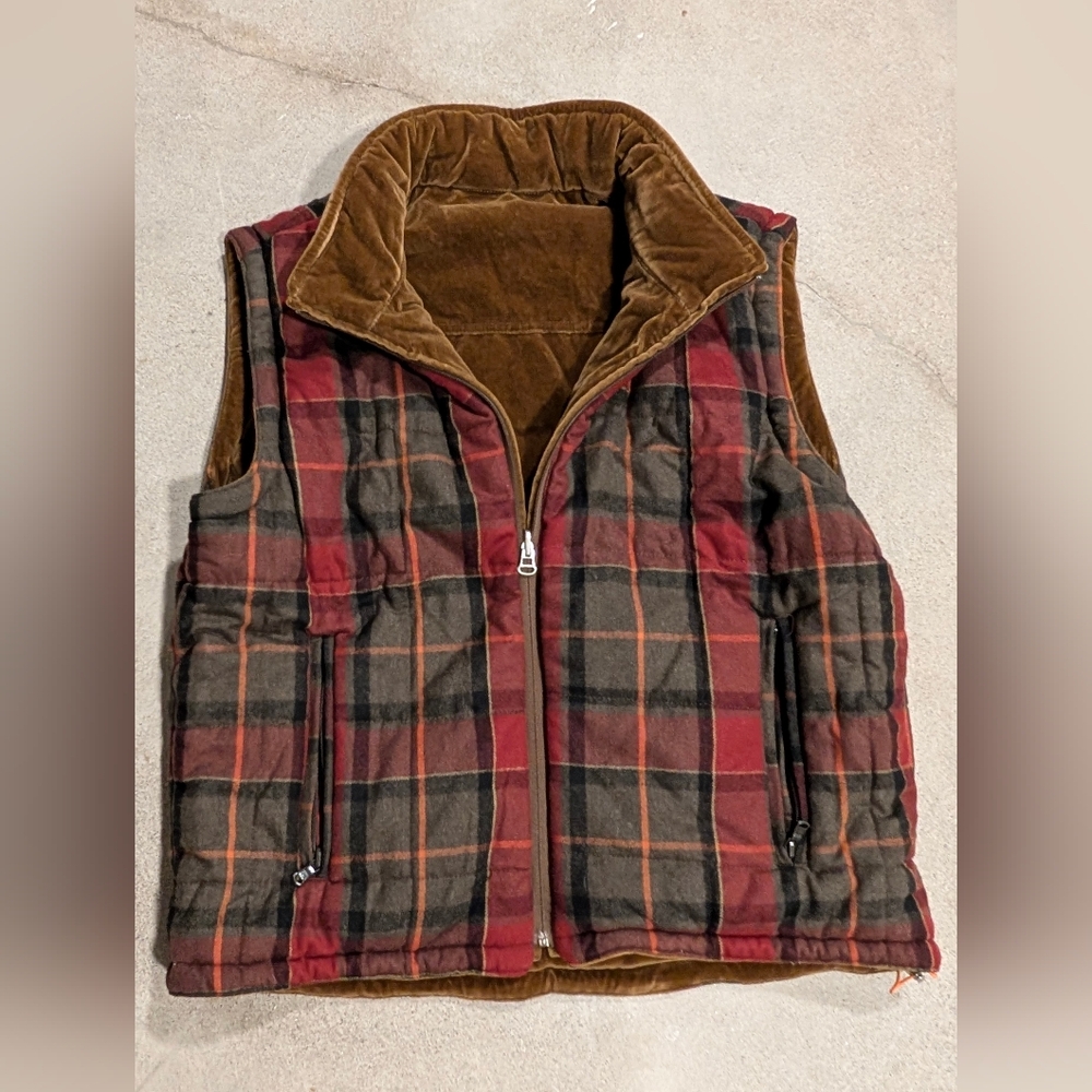 Tommy Hilfiger Brown Velvet Vest